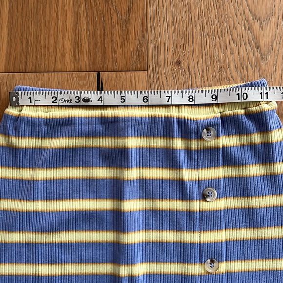 NWT WALTER BAKER Monroe Stripped Knit Ribbed Skirt Elastic Waistband Size XS - Picture 10 of 12
